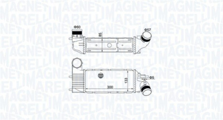 Intercooler CITROEN/PEUGEOT C5, 406/607 2.0HDI MAGNETI MARELLI 351319205250