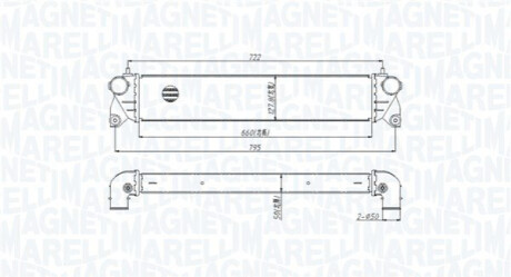 Intercooler FIAT/SUZUKI SEDICI, SX4 MAGNETI MARELLI 351319205300