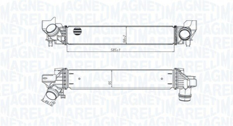 Intercooler, charger MAGNETI MARELLI 351319205450