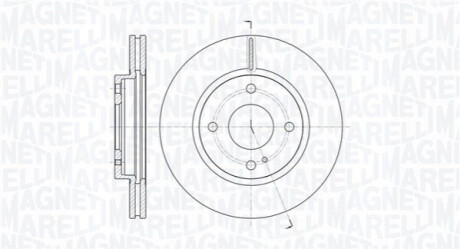 Тормозной диск MAGNETI MARELLI 361302040108