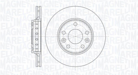 Тормозной диск MAGNETI MARELLI 361302040110