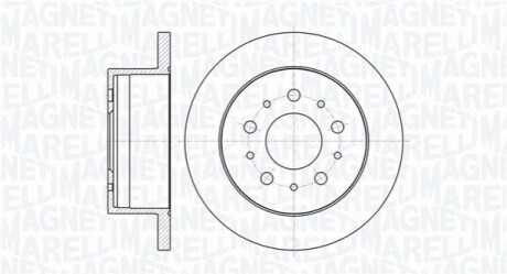 Тормозной диск MAGNETI MARELLI 361302040133