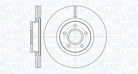 Тормозной диск MAGNETI MARELLI 361302040134