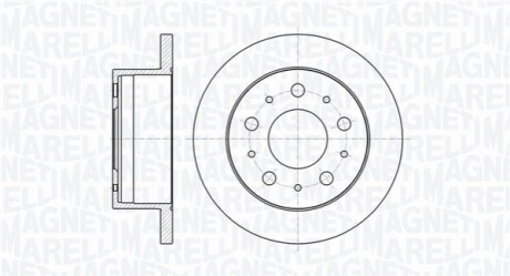 Тормозной диск MAGNETI MARELLI 361302040135