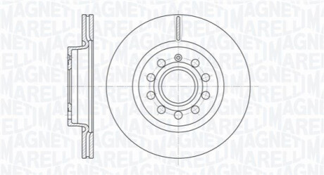 Тормозной диск MAGNETI MARELLI 361302040152