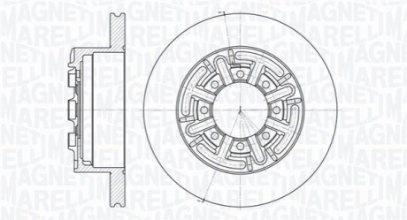 Тормозной диск MAGNETI MARELLI 361302040159