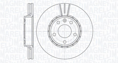 Гальмівний диск MAGNETI MARELLI 361302040164