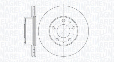 Тормозной диск MAGNETI MARELLI 361302040168