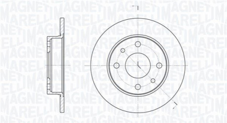 Тормозной диск MAGNETI MARELLI 361302040169