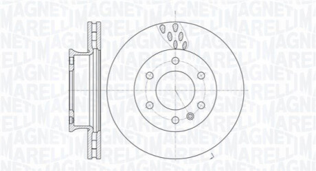 Тормозной диск MAGNETI MARELLI 361302040280