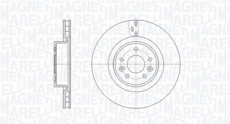 TARCZA HAM. R MEGANE 08- PRZ 340MM 1SZT MAGNETI MARELLI 361302040676