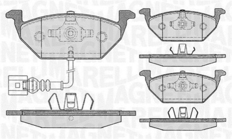 Колодки гальмівні дискові, комплект MAGNETI MARELLI 363916060132 (фото 1)