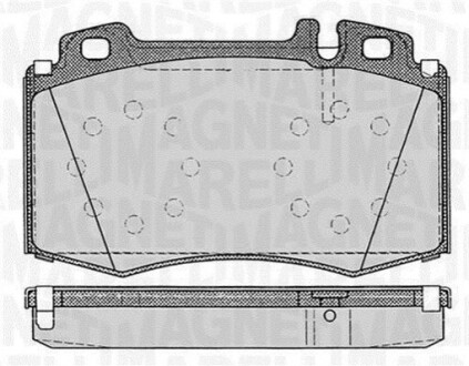 Колодки дискового тормоза MAGNETI MARELLI 363916060320