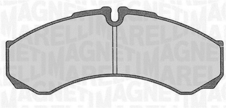 Колодки гальмівні дискові, комплект MAGNETI MARELLI 363916060526