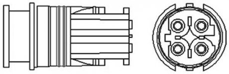 Лямбда-зонд BMW 4 przewody, 350mm, 2.1 Ohm, 17W, PALCOWA MAGNETI MARELLI 466016355023 (фото 1)
