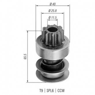 Бендикс стартера MAGNETI MARELLI 940113020236