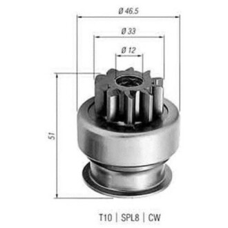 Ведущая шестерня, стартер MAGNETI MARELLI 940113020258