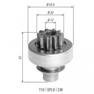 Провідна шестерня стартер MAGNETI MARELLI 940113020396
