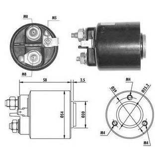 Тяговое реле, стартер MAGNETI MARELLI 940113050061