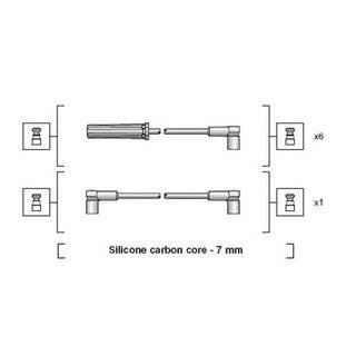 Комплект проводов зажигания MAGNETI MARELLI 941318111136