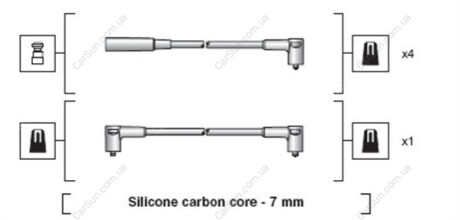 Комплект проводов зажигания MAGNETI MARELLI 941318111261