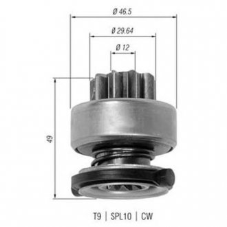 Бендикс стартера MAGNETI MARELLI AMB0334