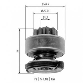 Бендикс (z=9) TOYOTA 1,6/1,8: Avensis, Carina, Corolla 1,3 [940113020335] MAGNETI MARELLI AMB0335