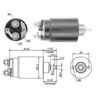 Тяговое реле, стартер MAGNETI MARELLI AME0404