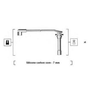 Комплект высоковольтных проводов MAGNETI MARELLI MSK817