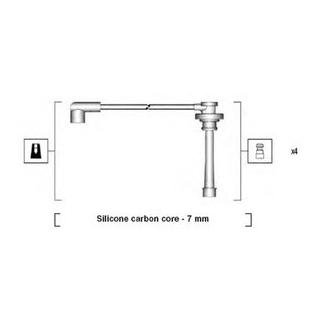 Комплект высоковольтных проводов MAGNETI MARELLI MSK866