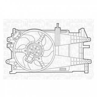 Вентилятор, охлаждение двигателя MAGNETI MARELLI MTC022AX