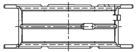 Напівкільце колінчастого валу (1шт) MAHLE / KNECHT 001FL21834000 (фото 1)