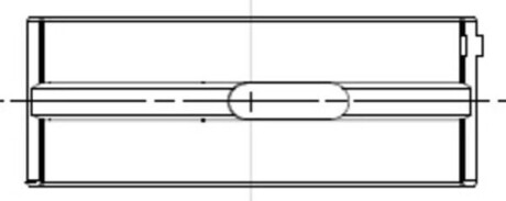 Вкладиш колінвалу (+0,50, 2 втулки-половинки) MAHLE / KNECHT 001HL21956050