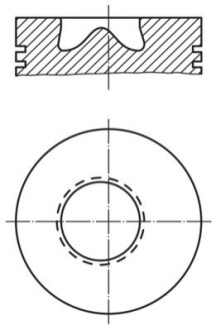 Поршень Ф97.50 Om364A/356/366A MAHLE / KNECHT 003 02 00