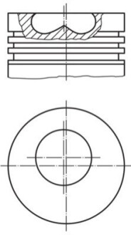 Поршень MAHLE / KNECHT 009 07 01