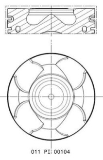 Piston MAHLE / KNECHT 011PI00104000