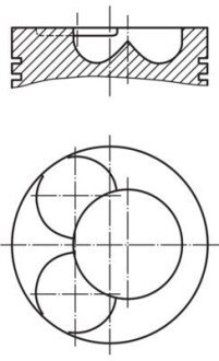 Поршень MAHLE / KNECHT 028 07 01