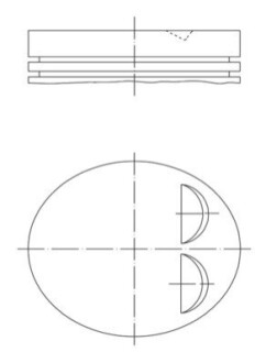 Поршень MAHLE / KNECHT 039PI00122000