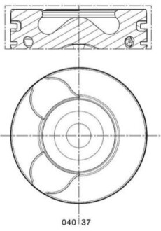 Поршень MAHLE / KNECHT 0403702