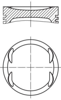 Поршень MAHLE / KNECHT 0830800