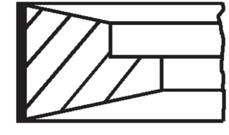 Кільця поршневі (1cyl). DEUTZ BF4M1013/BF6M1013). D 108.0 (3/2/3.5) MAHLE / KNECHT 099 99 N0