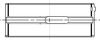 Вкладыши коренные (1шея) 0.25 DAF MX265/300/340/375 MAHLE / KNECHT 213HL21652025 (фото 1)