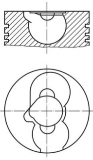 Поршень Ф125 D2565/2566Mkf MAHLE / KNECHT 228 82 00