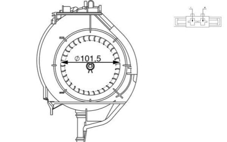 Вентилятор кабiни кондиц. MAHLE / KNECHT AB 266 000S