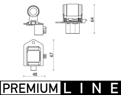 OPORNIK DMUCHAWY BEHR PREMIUM LINE MAHLE / KNECHT ABR156000P