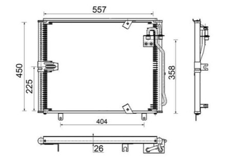 КОНДЕНСАТОР MAHLE / KNECHT AC148000S