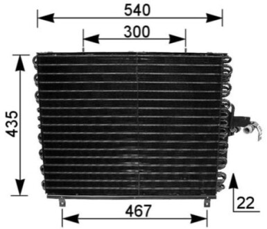 КОНДЕНСАТОР MAHLE / KNECHT AC166000S