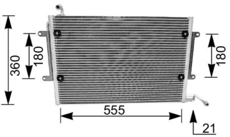 КОНДЕНСАТОР MAHLE / KNECHT AC172000S