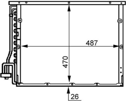 КОНДЕНСАТОР MAHLE / KNECHT AC179000S