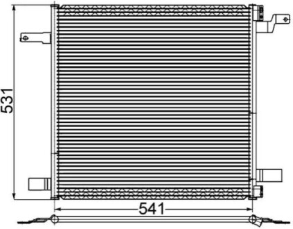 Конденсатор, система кондиціонування повітря MAHLE / KNECHT AC259001S